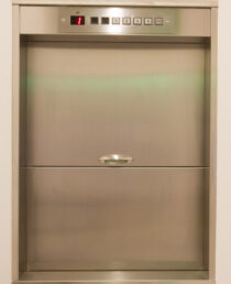 Dumbwaiter lift elevator in a kitchen