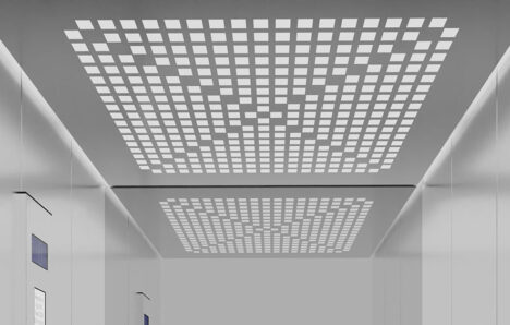 Checker Square Design Stainless Steel Pannel