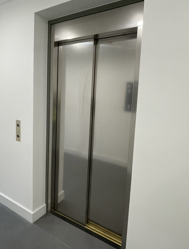 Firefighter Stainless Steal Lift Doors