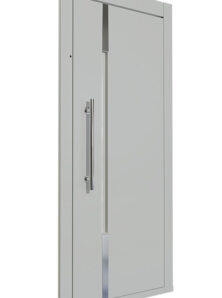 Single Panel Pipe Handle Strip Visual Swing Door