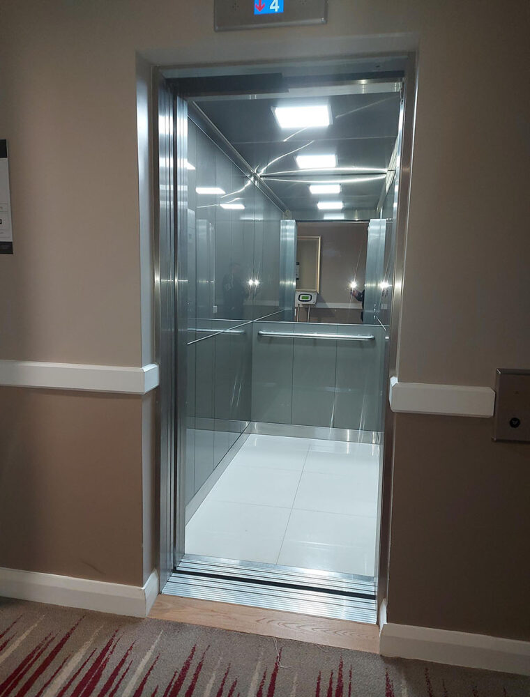 Stainless steel plate with Sqaure LED Lighting