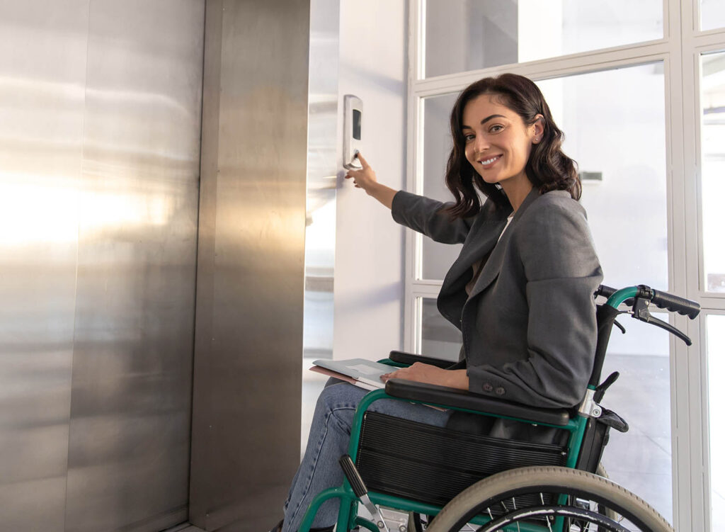 Driver-Assisted Evacuation Lift Driver-Assisted Evacuation Lift in use