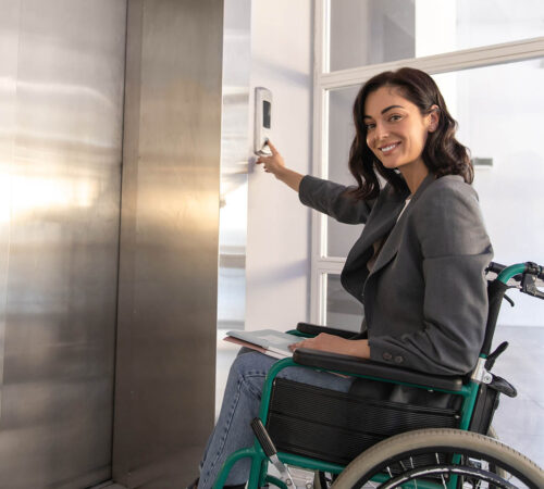 Driver-Assisted Evacuation Lift in use
