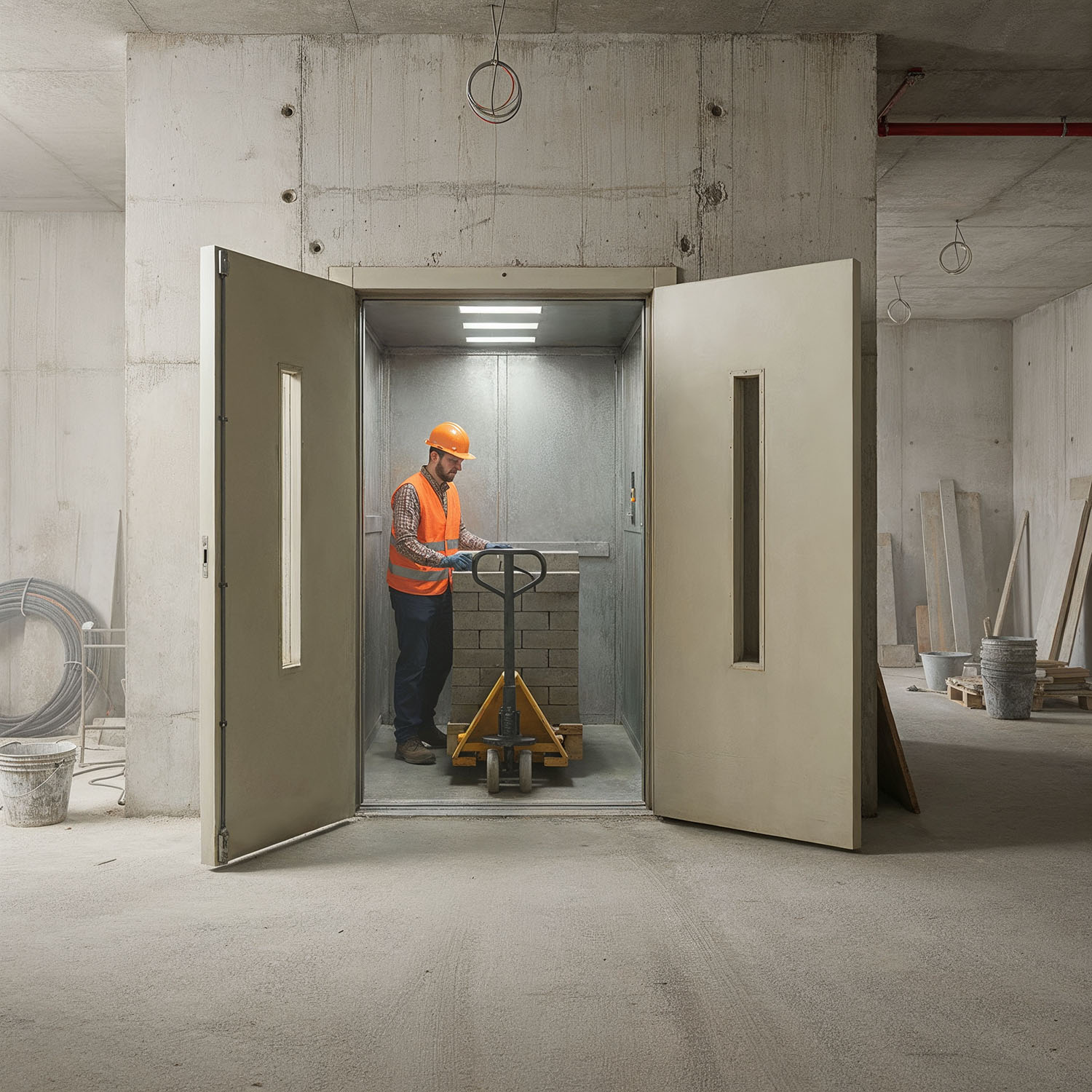 2000kg electric mrl goods lift