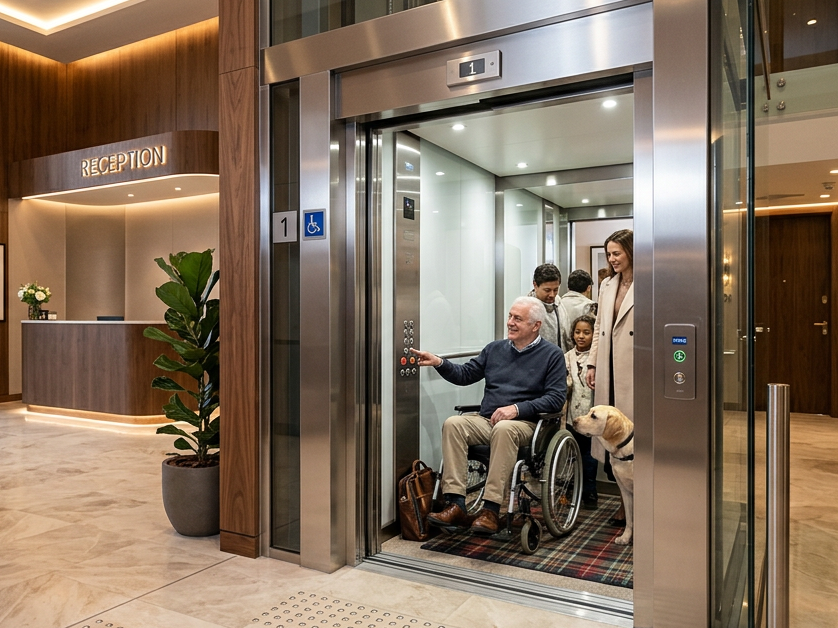 lift that meets part M of the building regulations